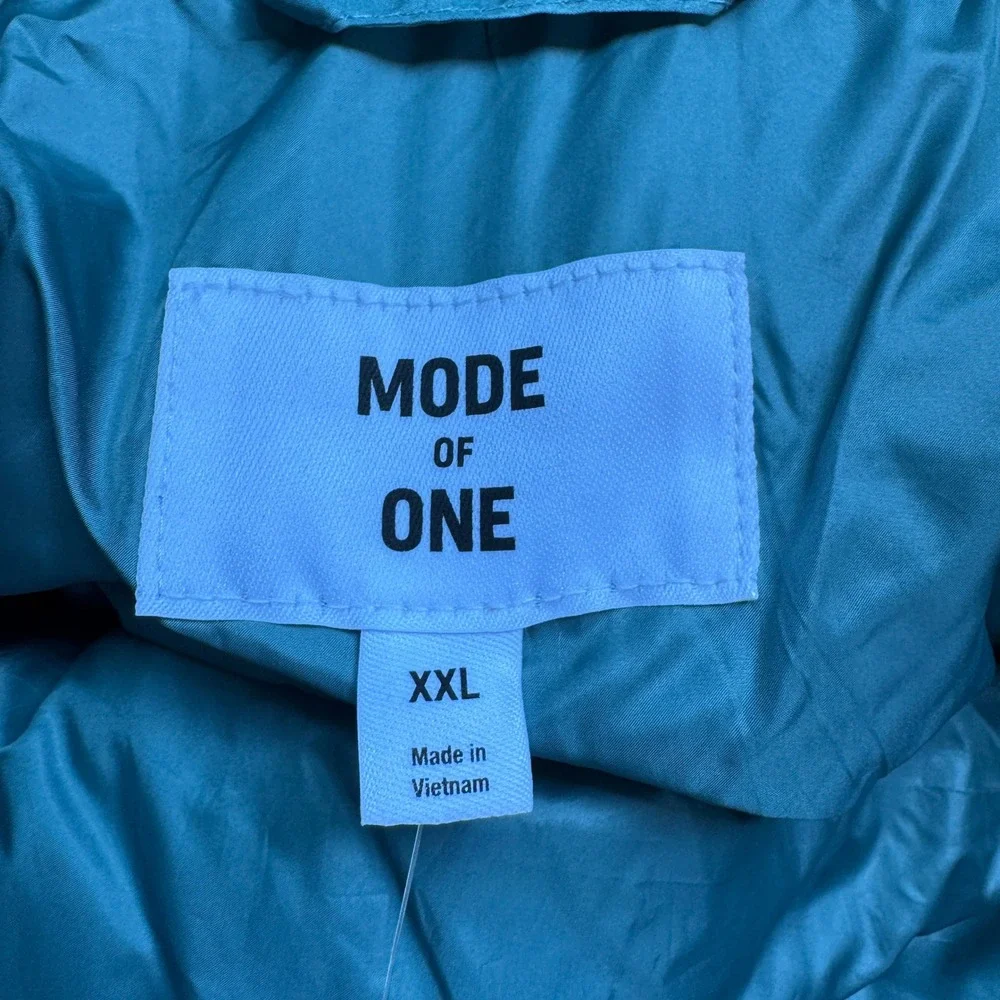 Mode of One Mens Puffer Jacket Seedling Green Floral Camo Hooded XXL 100188366MN